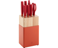 Zwilling Zestaw 5 noży w bloku Zwilling Now Czerwony - 1477827 - zdjęcie 1